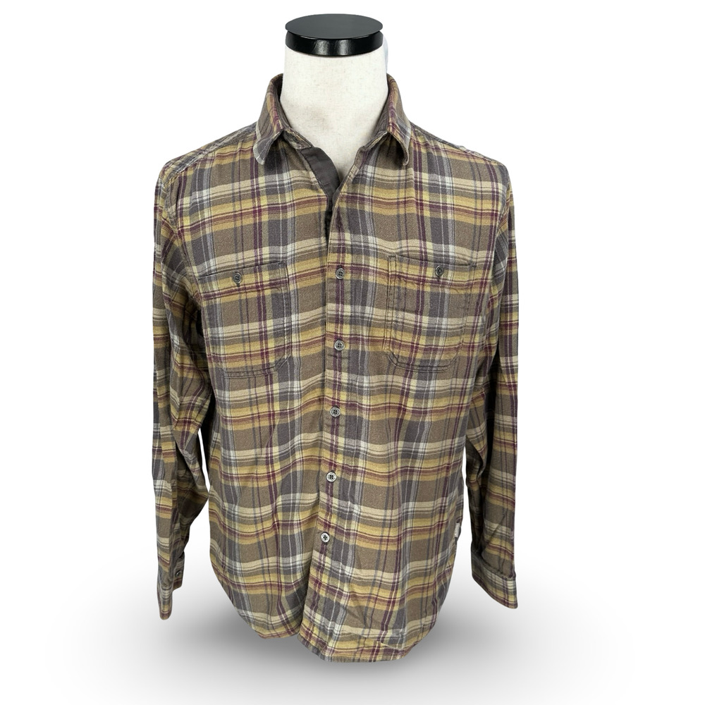 Kuhl Fugitive Flannel Shirt Men’s Medium Multi‎ Plaid Long Sleeve Button-Up